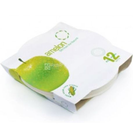 Amelon, Набор тарелок для фруктов Био, из кукурузного крахмала, 12 шт.
