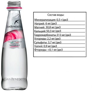 San Benedetto, 0,25 л, Сан Бенедетто, Вода негазированная, стекло