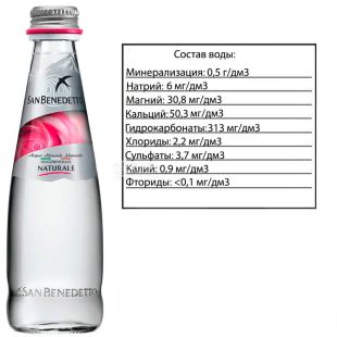 San Benedetto, 0,5 л, Сан Бенедетто, Вода негазированная, стекло