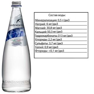 San Benedetto, 0,75 л, Сан Бенедетто, Вода газована, скло