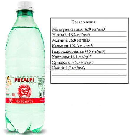 Fonti Prealpi, 0.5 L, Fonti Prealpi, Mineral water, still, PET