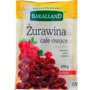 Bakalland, 100 г, Бакалланд, Клюква сушеная