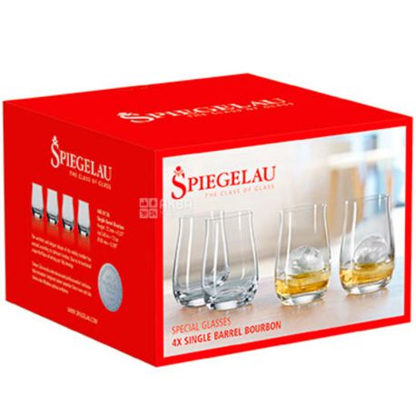 Spiegelau, Special Glasses, 0,34 л, Шпігелау, Набір бокалів для бурбону, 4 шт.  