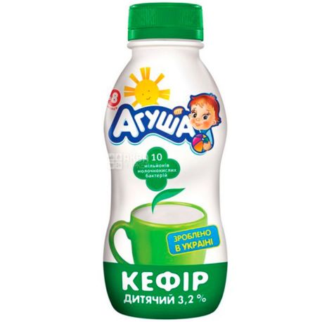 Agusha, 200 g, Kefir for children, from 8 months, 3.2%
