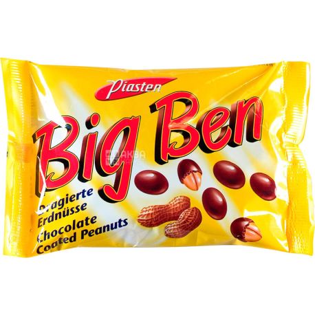 Piasten, Big Ben, 100 г, Пястен, Арахис в шоколаде, драже