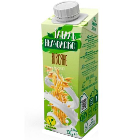 Идеаль Немолоко, 250 г, Напиток овсяный 2,5%