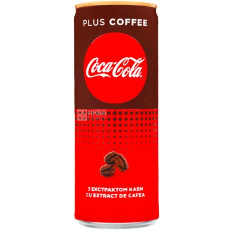 Coca-Cola Zero Coffee, 0,25 л, Кока-Кола Кава, Вода солодка з екстрактом кави