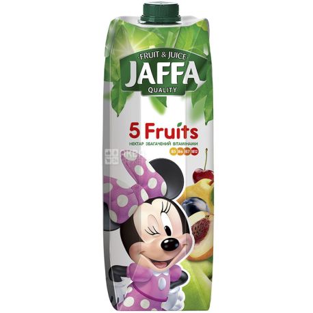 Jaffa 5 Fruits, 0,95 л, Джаффа, Нектар натуральний 5 фруктів, Міккі Маус