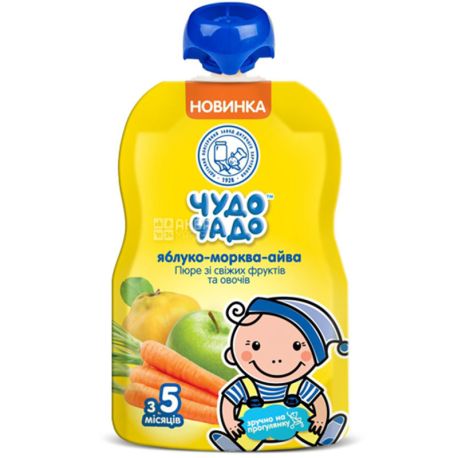 Чудо-Чадо, 90 г, Пюре Яблуко-Морква-Айва