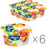 Alpro, Peach, упаковка 6 шт., По 150 г, Алпрем, Соєвий йогурт з персиком, 3%