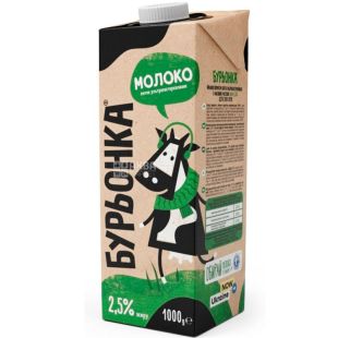 Бурьонка, 1 л, 2,5%, Молоко ультрапастеризоване