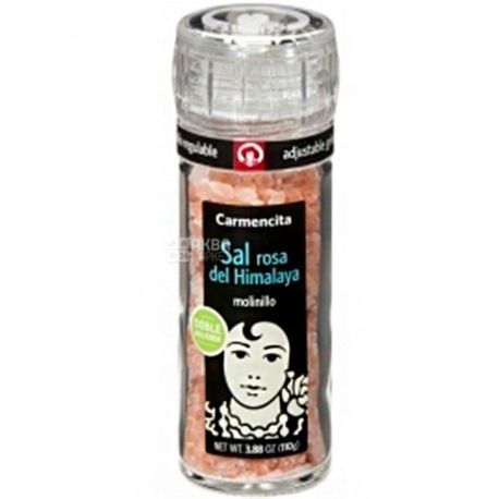  Carmencita, Himalayan Pink Salt, 110 g, in a mill