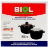 Biol, 3 л, Биол, Кастрюля с антипригарным покрытием, литая алюминиевая, с крышкой