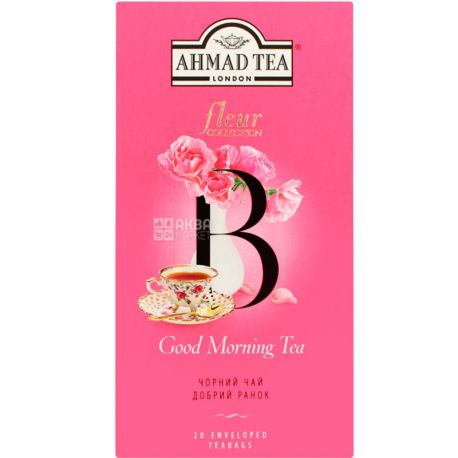 Ahmad Tea Fleur, Good Morning, 20 пак., Ахмад Тиа, Чай черный, Доброе утро
