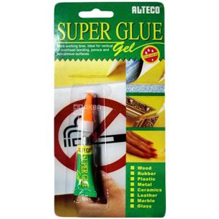 Alteco, 3 г, Суперклей универсальный, гелеобразный