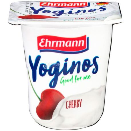 Ehrmann, 100 г, Ерман, Йогурт обезжиренный, Малина-вишня, 0,1%