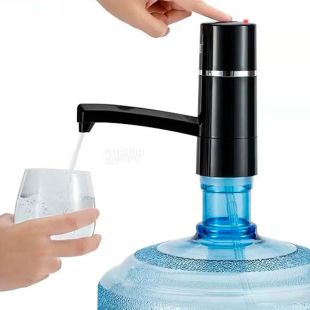 ViO E4 black, Помпа для бутилированной воды электрическая, черная, USB помпа