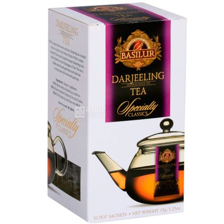 Basilur Darjeeling, 10 пак., Базилур, Дарджилінг, Чай чорний