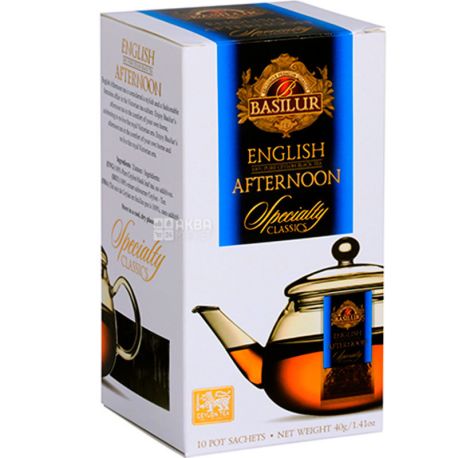 Basilur English Afternoon, 10 пак., Базилур Англійський полуденок, Чай чорний