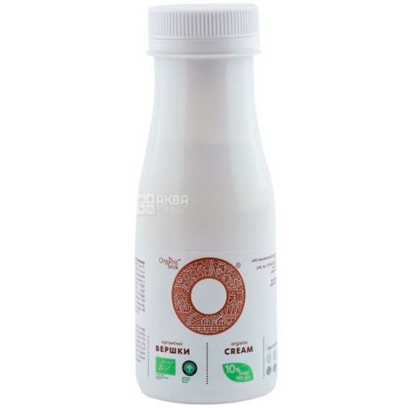 Organic Milk, 180 г, Органик Милк, Сливки органические, 10%