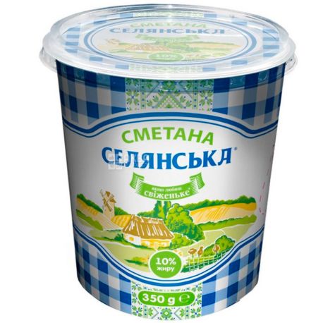 Selyanska, 350 g, 10%, sour Cream