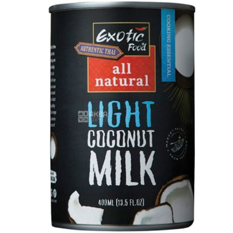 Exotic Food, 400 мл, Экзотик Фуд, Кокосовое молоко, обезжиренное