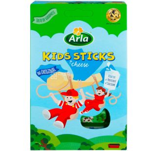 Arla, 108 г, Арла, Палочки сырные, детские, 45% 