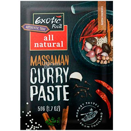 Exotic Food, 50 г, Екзотік Фуд, Паста тайська Массаман, карі