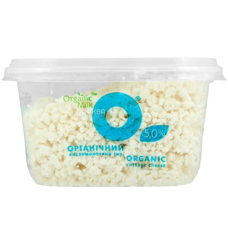 Organic Milk, 300 г, Органік Мілк, Сир кисломолочний органічний, 5%