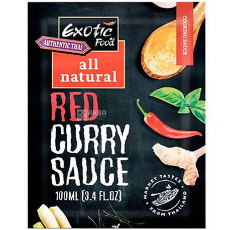Exotic Food, 100 мл, Екзотік Фуд, Соус тайський червоний, карі