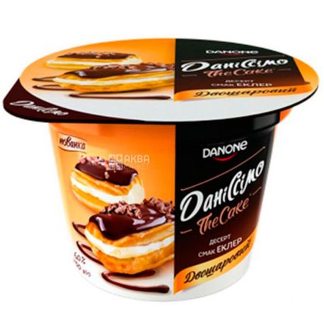 Danone, Даніссімо, 230 г, Десерт сирний двошаровий Еклер, 6%