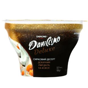 Danone, Даниссимо, 130 г, Данон, Десерт творожный, Миндаль и кокос, 3%