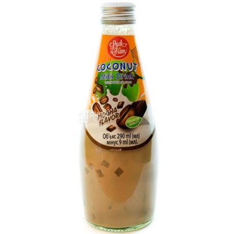 Luck Siam, 0,29 л, Лак Саем, Напиток кокосовое молоко с Ната де Коко, со вкусом кофе Мокко