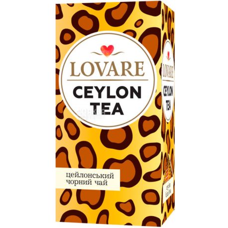 Lovare, Ceylon, 24 пак. х 2 г, Чай Ловара, Цейлон, чорний