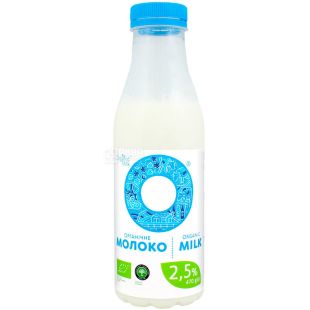 Organic Milk, 470 мл, Органик Милк, Молоко органическое, 2,5%