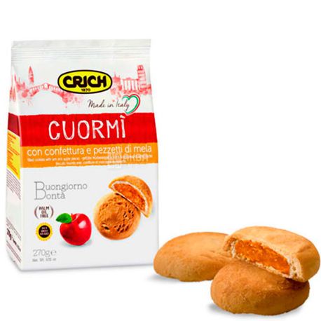 Crich, 270 г, Крич, Печиво з яблучним джемом та шматочками яблук