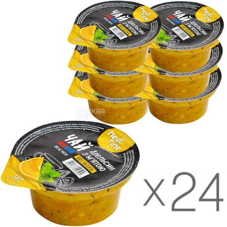 Meal Time, упаковка 24 шт., по 60 г, Міл Тайм, Концентрат напою Апельсин з м’ятою