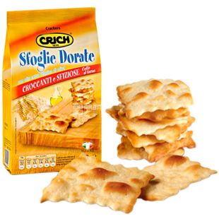 Crich Sfoglie Dorate, 150 г, Крич, Печиво крекер Дорате, з оливковою олією