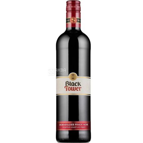 Black Tower, Pinot Noir, Вино красное, полусухое, 0,75 л