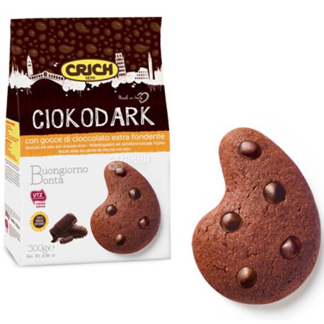 Crich, 300 г, Крич, Печенье с с шоколадными дропсами