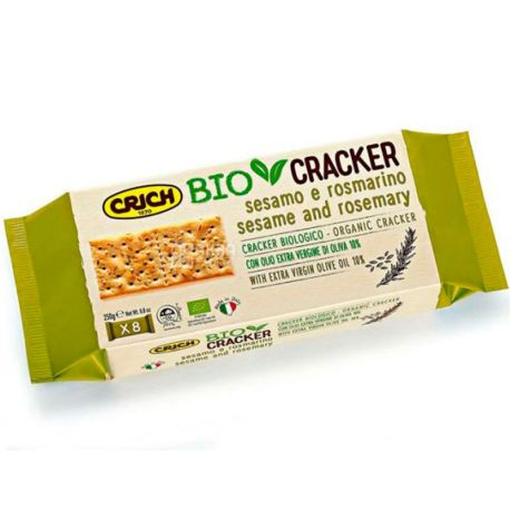 Crich, 250 g, Crich, Sesame and Rosemary Cracker, Organic