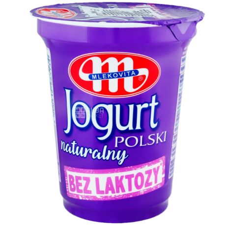 Mlekovita, 350 г, Млековита, Йогурт натуральный, без лактозы, 3%