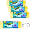 Freken Bock, 15 pcs., Pack of 10 pcs., Garbage bags, made of puffs, green, 35 l