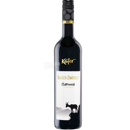 Kafer Blauer Zweigelt, Вино червоне, сухе, 0,75 л