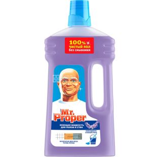 Mr Proper, 1 л, Засіб миючий для прибирання підлоги і стін, Лавандовий спокій