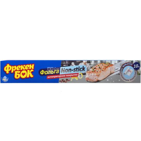Фрекен Бок, Non-Stick, 10 м, Фольга з силіконовим антипригарним покриттям