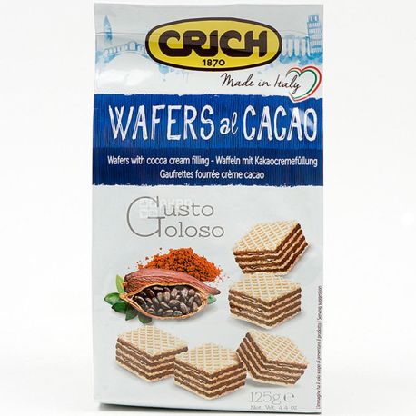 Crich, 125 g, Crich, Cocoa Waffles