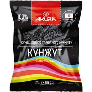 Akura, Кунжут белый и черный, 50 г