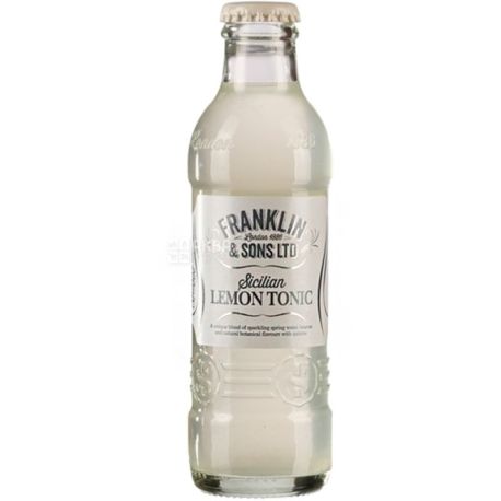 Franklin & Sons, 200 мл, Франклін енд Санз, Тонік безалкогольний, Сицилійський лимон