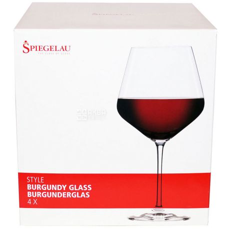 Spiegelau, Style, 0,64 л, Шпігелау, Набір келихів для червоного вина, 4 шт.